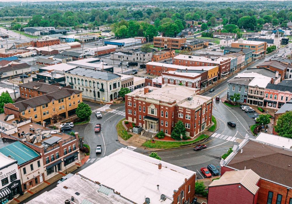 elizabethtown kentucky elizabethtown kentucky aerial view